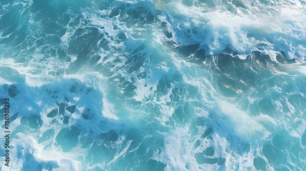 Obraz premium Digital beach beach waves sea water abstract graphics poster web page PPT background