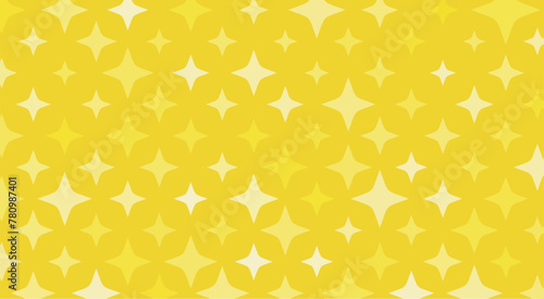 様々なゴールドの星のパターン背景