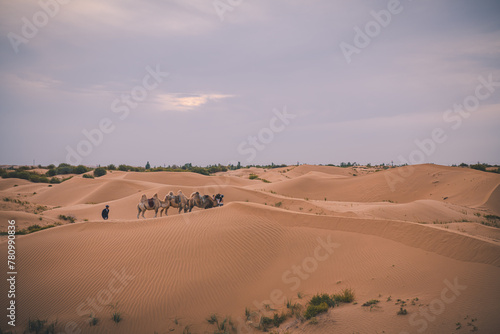 The sand hills in Ba Dan Ji Lin desert of Inner Mongolia, China