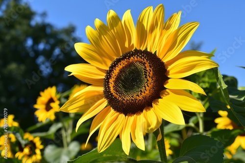 Sunflower  beautiful symbol of summer