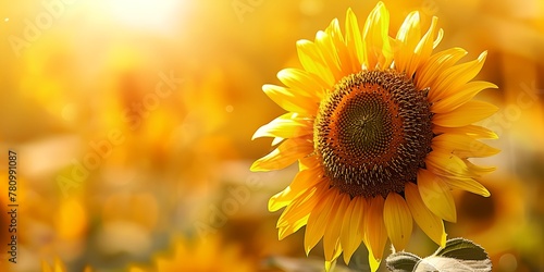 Sunflower, beautiful symbol of summer