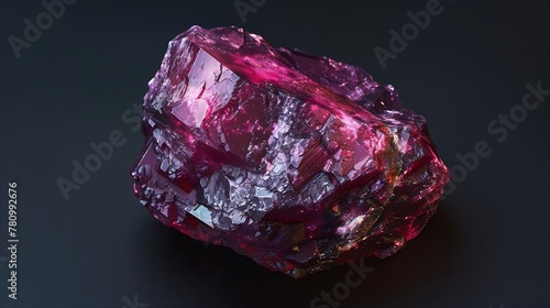 Generative AI : Antique Garnet, it's luster can change color from deep pink to Green.