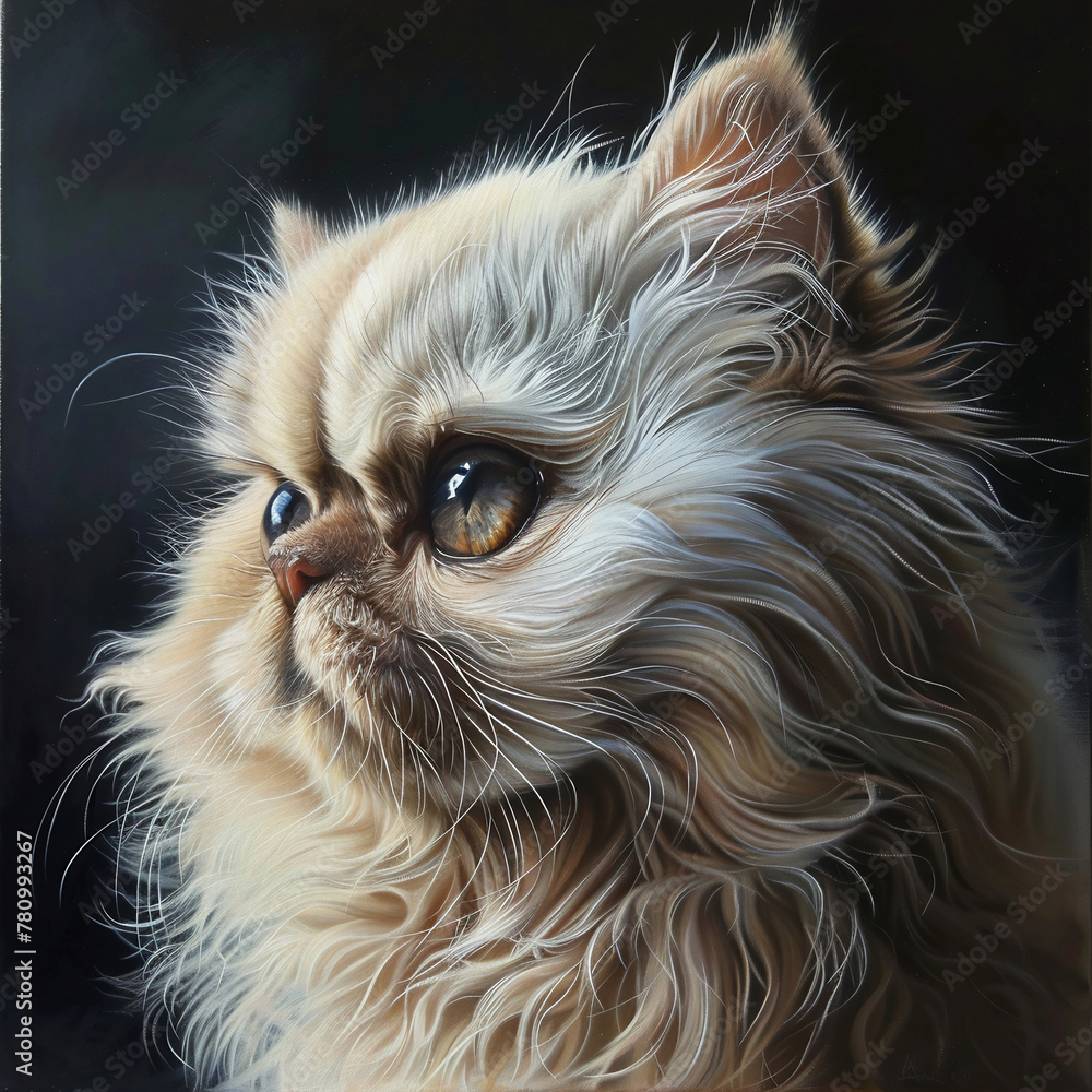 persian cat portrait persian cat portrait