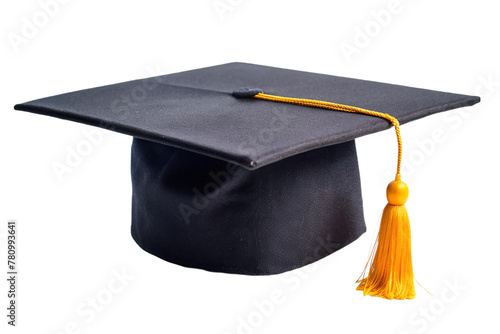 Graduation ha isolated on transparent background photo