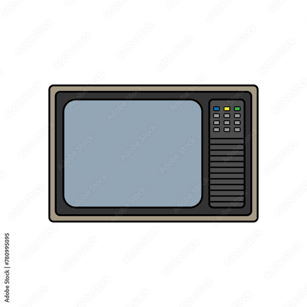 Vector illustration of a 1930 TV Vector illustration of a 1930 TV