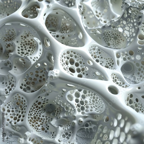 An intricate 3D representation of milks molecular structure