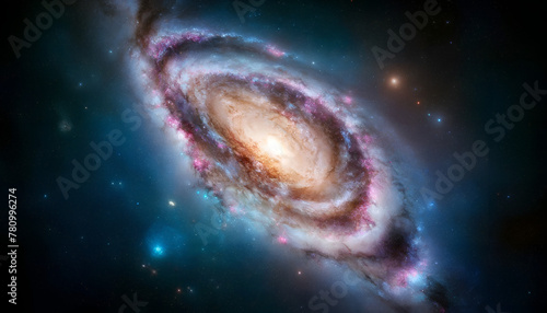 抽象的な銀河のイラスト