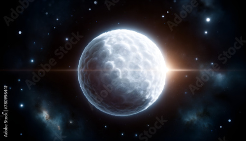 白い惑星 イラスト