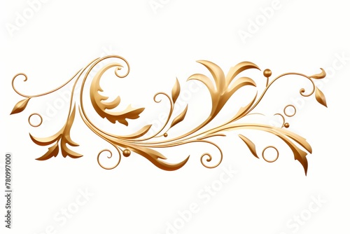Bold scrolls with minimalist embellishments, embodying elegance in simplicity, isolated on white solid background