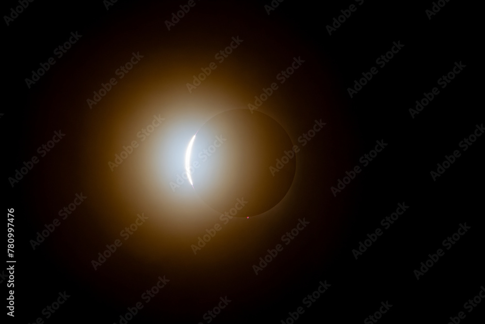 2024 Eclipse Diamond Ring.  Taken in Texarkana, Arkansas April 8th 2024