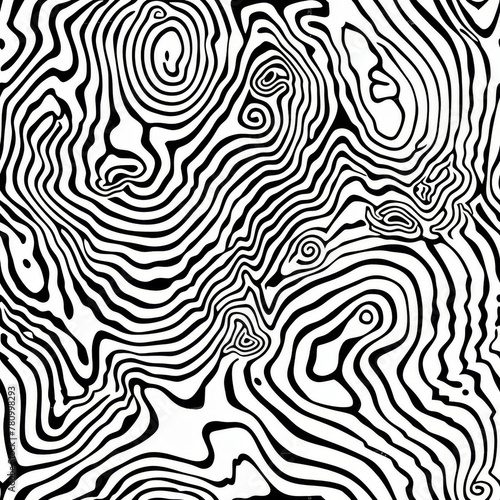seamless pattern line art in black and white  repeating abstract pattern. Perfect for wallpapers