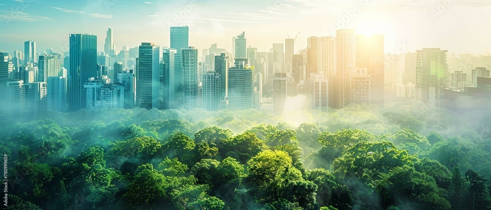Obraz premium AI dreams of green industry integrating ESG into the fab 1