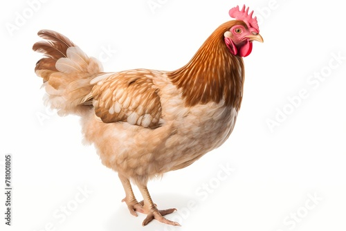 chicken isolated on solid white background © Hunny