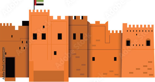 hand drawn fortress