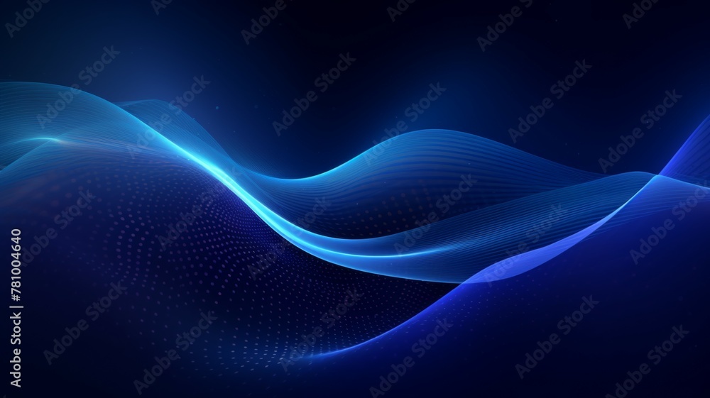 Abstract blue glowing wavy digital background - This image portrays a blue glowing wavy pattern that creates a sense of digital movement and advanced technology Abstract blue glowing wavy digital background - This image portrays a blue glowing wavy pattern that creates a sense of digital movement and advanced technology