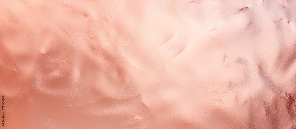 Vibrant close-up shot of a pink wall with a prominent red fire hydrant in focus