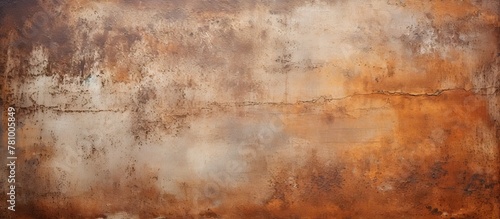 Rusty metal wall showcasing a weathered surface juxtaposed with a clean, white wall in the background photo