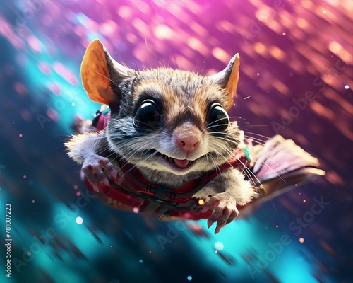 Flying Squirrel Fantasia: Enchanting Images of Aerial Acrobats photo