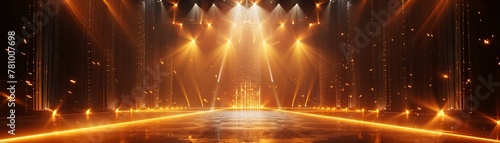 SEO award ceremony, stage lights, winners joy, medium shot, warm glow ,3D render photo