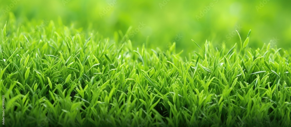 Lush grass field with tiny water droplets on each blade, glistening in the sunlight Lush grass field with tiny water droplets on each blade, glistening in the sunlight