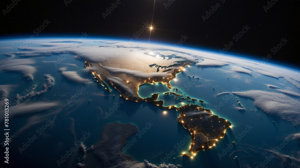 A beautiful shot of Earth from space. A beautiful shot of Earth from space.