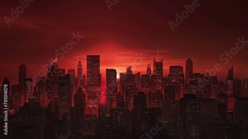 Animated depiction of cities losing power, plunged into darkness due to unsustainable energy use, #781014078