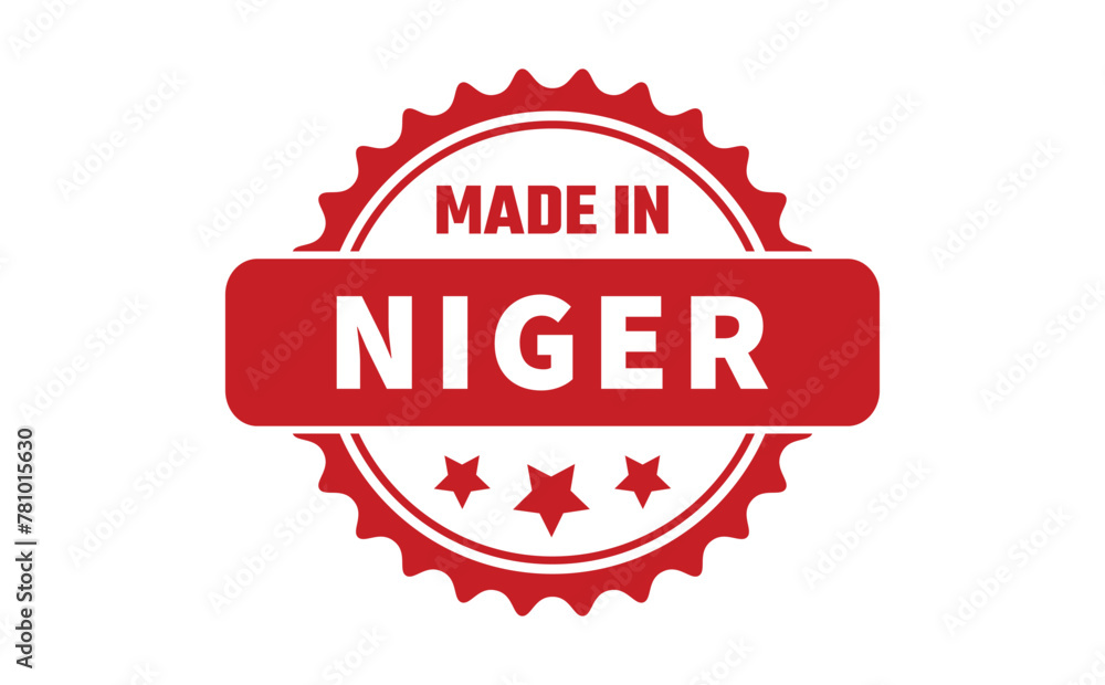 Made In Niger Rubber Stamp Made In Niger Rubber Stamp
