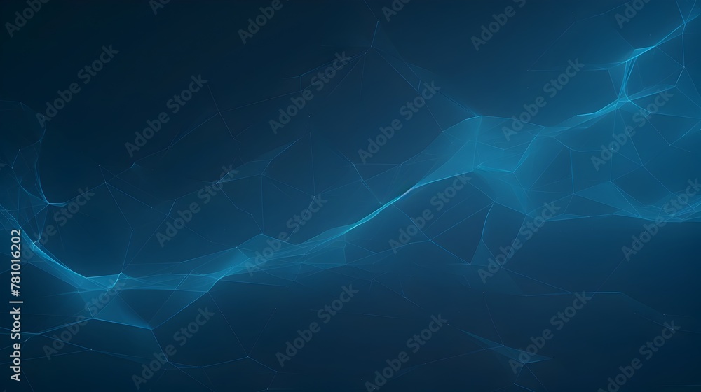 Captivating Abstract Network Background with Shimmering Blue Gradient and Luminous Glow