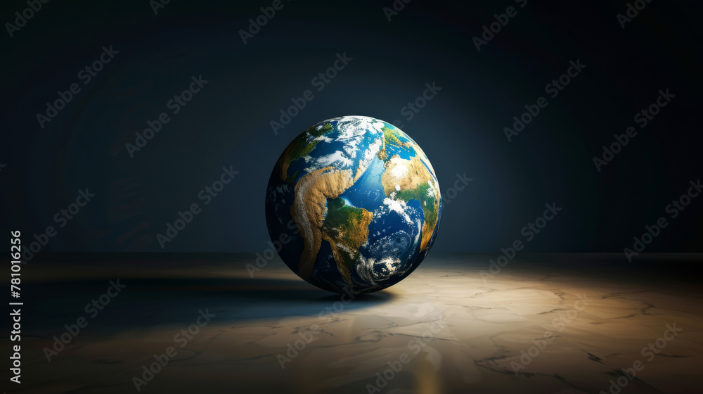 Conceptual digital clock counting down the time left to prevent irreversible climate damage, set against a darkening globe, Conceptual digital clock counting down the time left to prevent irreversible climate damage, set against a darkening globe,