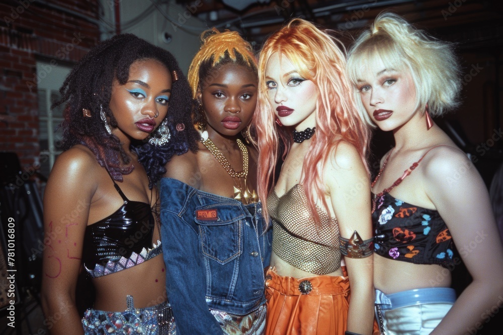 90s visual trend in lifestyle and fashion: embracing the iconic style and culture of the 1990s, a nostalgic journey through retro aesthetics, celebrating the vibrant and dynamic spirit of the era