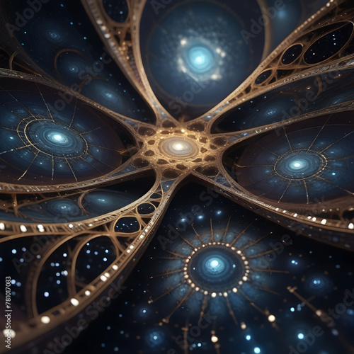 Wallpaper Mural A fantastical visualization of multi-dimensional space travel. Torontodigital.ca