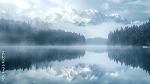 Alpine Serenity: Reflections in Nature./n