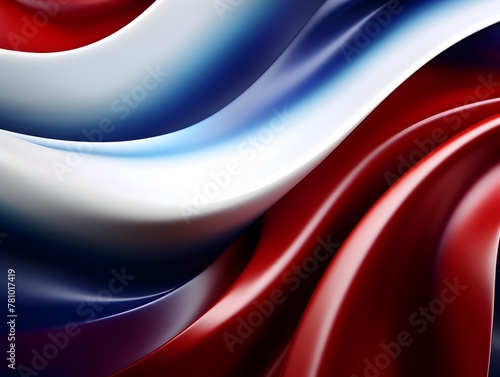 Captivating Patriotic Waves:A Minimalistic,Flag-Inspired Digital Design