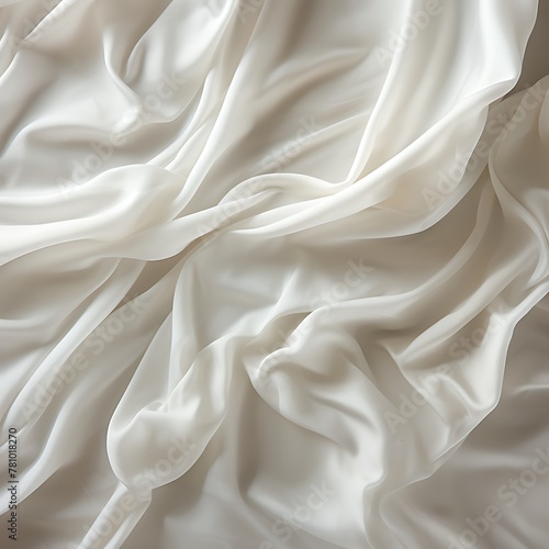 White Satin Cloth Texture Background