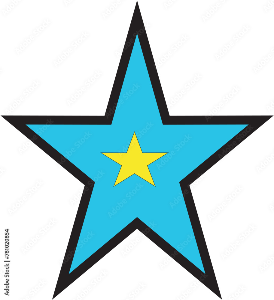 Fototapeta premium blue star