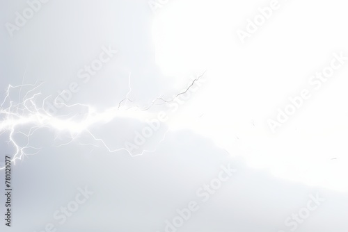 lightening wire isolated on solid white background