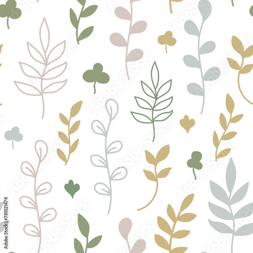 Floral Seamless Pattern Textile Print