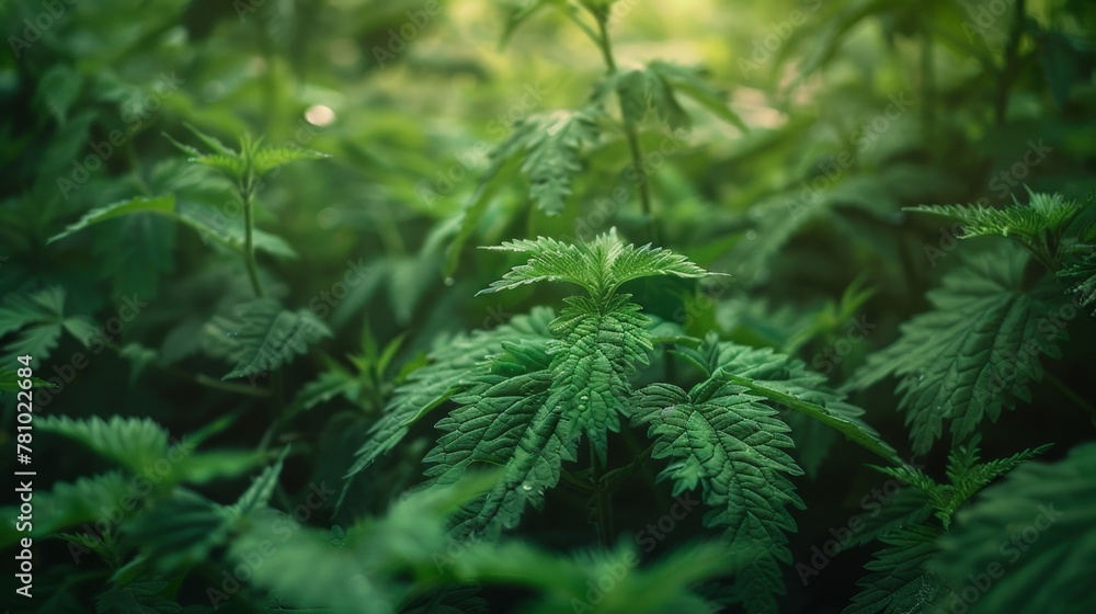 Close up of lush plant with green foliage Close up of lush plant with green foliage