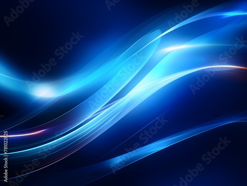Dazzling Vibrant Blue Abstract Futuristic Lighting Effects Background for Digital Art and Graphic Design