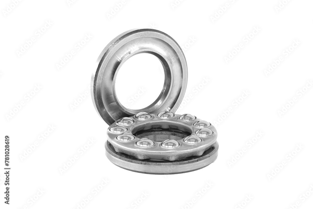 Thrust ball bearing isolated on white background Thrust ball bearing isolated on white background