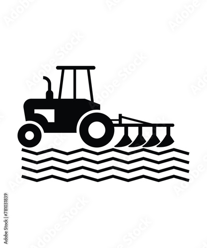 tractor icon, vector best flat icon.