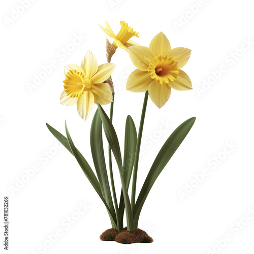Three yellow flowers in a vase