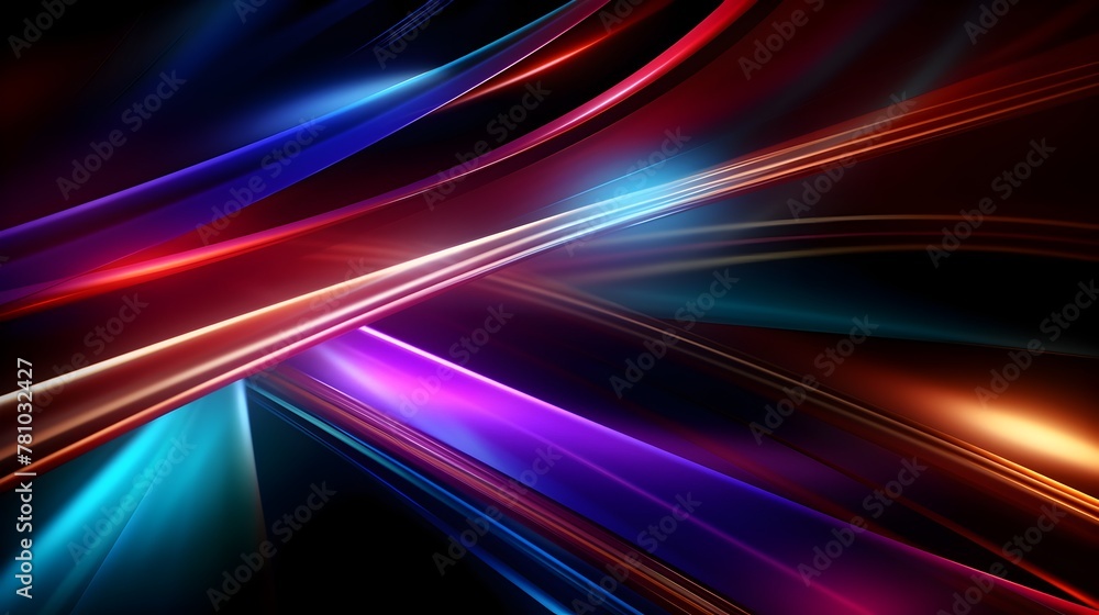 Vivid Spectrum of Radiant Neon Rays and Glowing Lines in Futuristic Kaleidoscopic Abstract Background Vivid Spectrum of Radiant Neon Rays and Glowing Lines in Futuristic Kaleidoscopic Abstract Background