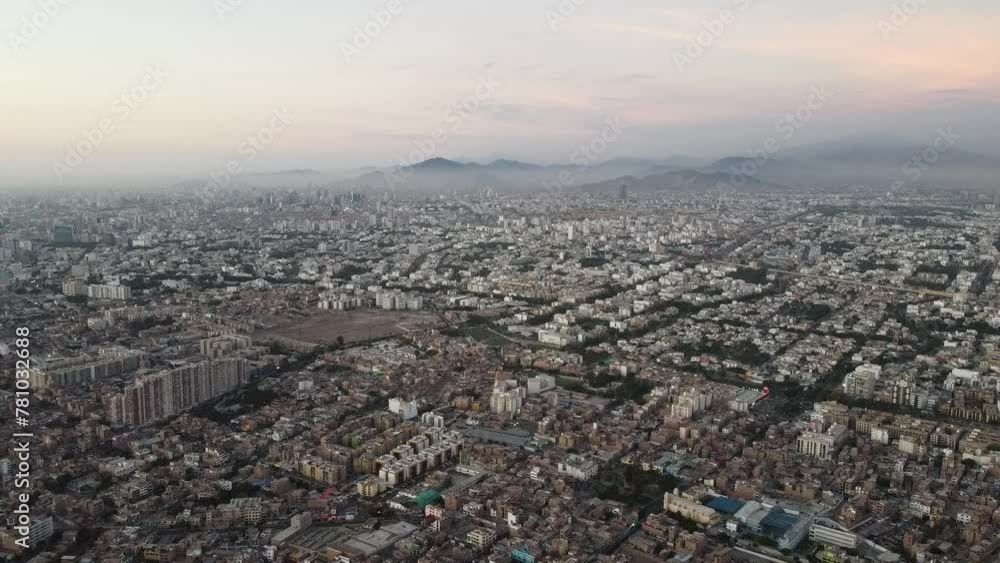 Aerial shot of Surco District of Lima - Peru Aerial shot of Surco District of Lima - Peru