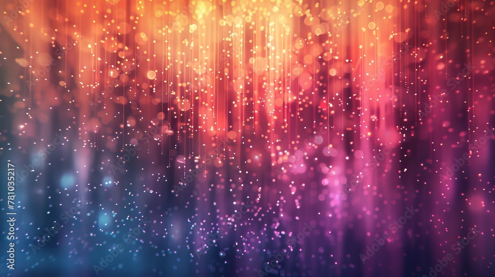 Golden Bokeh Lights on a Red Gradient Background Golden Bokeh Lights on a Red Gradient Background