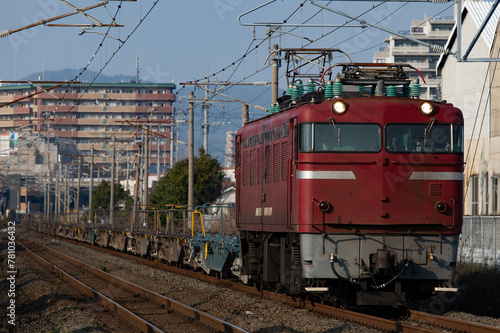 鹿児島本線の貨物列車 ED76