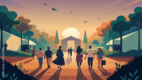 As the night turned into dawn tired but happy festivalgoers slowly trickled out of the grounds. The once vibrant and lively atmosphere now gave