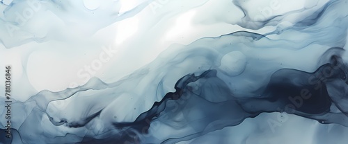 Dynamic movement captured in the flow of marble ink, creating an immersive abstract vista.