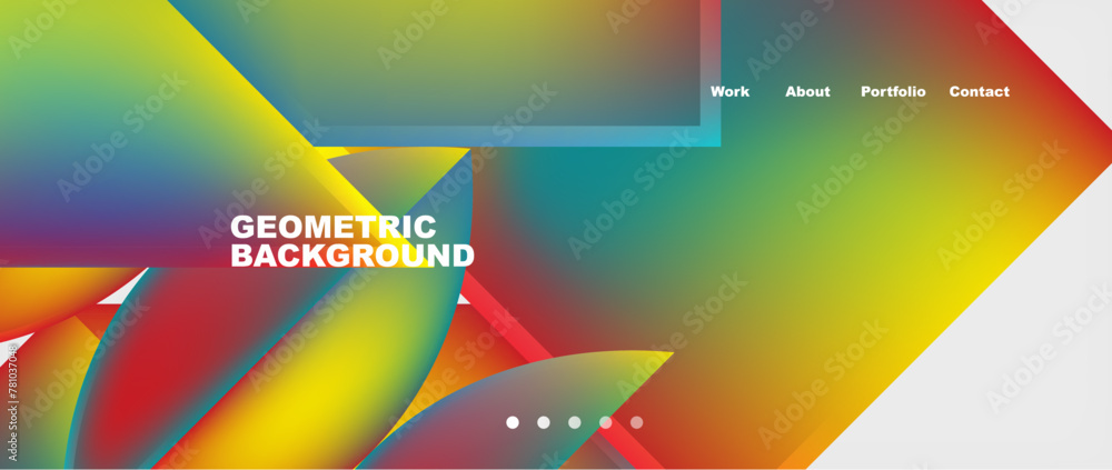 Abstract geometric shapes web design page. Vector Illustration For Wallpaper, Banner, Background, Card, Book Illustration, landing page Abstract geometric shapes web design page. Vector Illustration For Wallpaper, Banner, Background, Card, Book Illustration, landing page