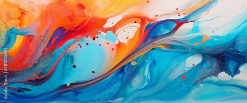 Bursting with energy, this vibrant marble ink abstract pulsates with dynamic swirls of brilliant color.